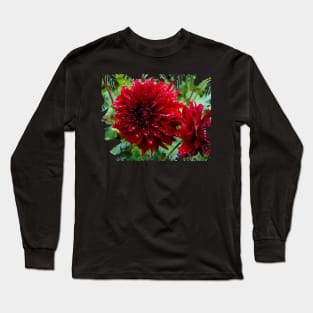 Red Dahlia Long Sleeve T-Shirt